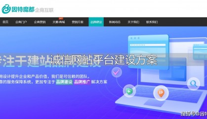 诚信网站平台建设至关重要，因特魔都分享建设方案要点