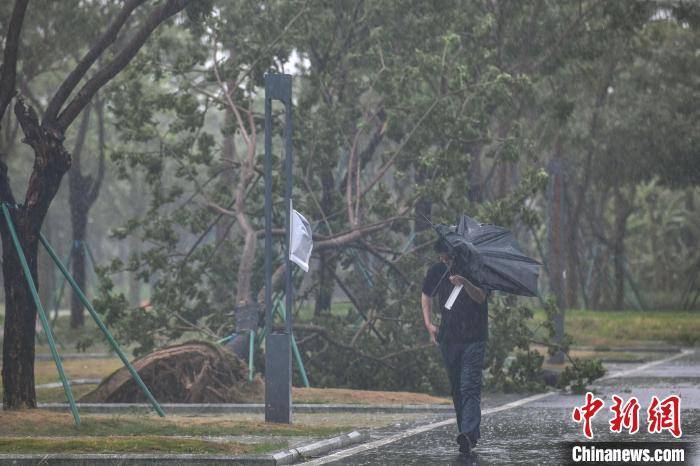 台风“蝴蝶”带来较强风雨影响三亚