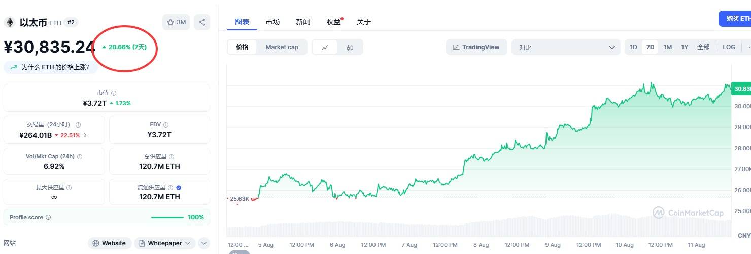 ETF与企业财库双轮驱动，以太坊带动加密货币周末大涨